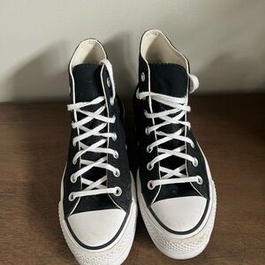 Converse Black High-Top Athletic Shoes for Women